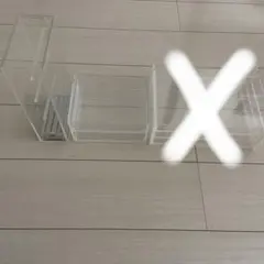 無印アクリル製 クリアアクセサリーケース2個セット