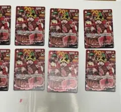 ワンピースカード ルフィ 20th 10枚セット　コミック10冊つき
