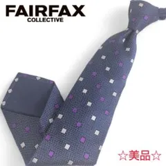 【FAIRFAX Collective】 ネクタイ 小紋 総柄 ドット シルクのサムネイル
