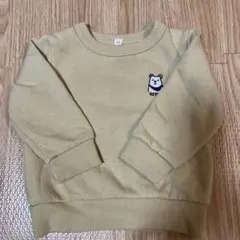 80 トレーナー　くま　裏起毛