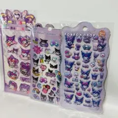 ご褒美シール ボンボンドロップシール ぷっくり 立体シール 3Dシール 3点①