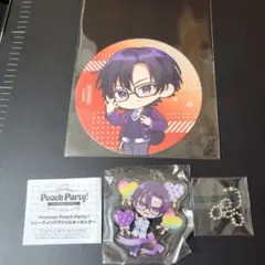 カラフルピーチ　もふ　アクリルキーホルダー　コースター