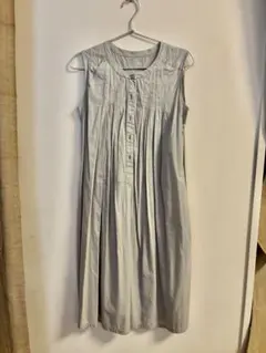 無印良品　ノースリーブ　ロングワンピース　S〜Mサイズ　グレー　レディース