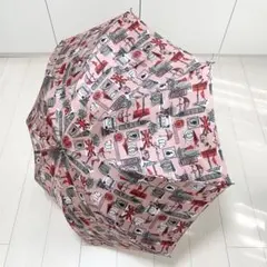ルルギネス ロンドンモチーフ ピンク 長傘のサムネイル