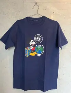 ミッキーマウス Tシャツ ネイビー
