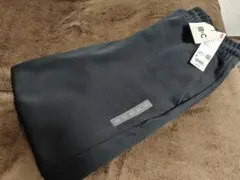 【新品】Mサイズ(丈長め)ユニクロc スウェットワイドパンツ 黒