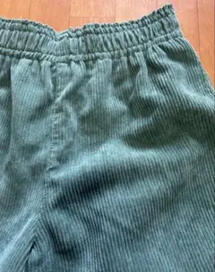 AZUL アズールコーデュロイ ワイドパンツ S グリーン