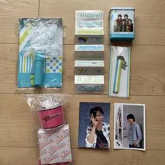 【6個セット】嵐 公式グッズセット / ペンライト / 絆創膏/ キーホルダー