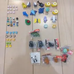 動物・乗り物デザイン消しゴムセット