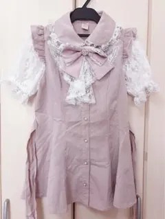 Secret Honey シークレットハニー 袖＆ラッフルレース半袖セットアップ