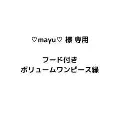 赤字覚悟❣️新品 タイムセール フード付きボリュームワンピース緑 サンタコス 美品