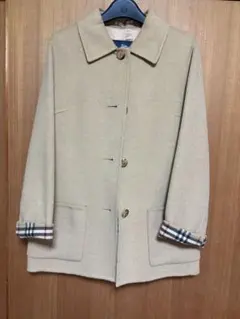 Burberryウール キャメルピーコートのサムネイル