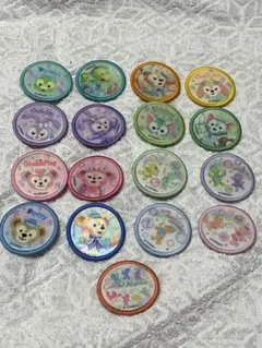 ディズニーシー　カラフルハピネス　ワッペン　１７点