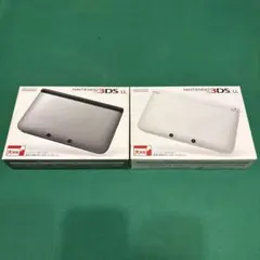 Nintendo 3DS LL シルバー×ブラック　ホワイト　箱のみ　２個セット