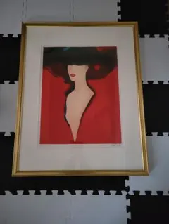 【1点もの・デザイン画付き】杉綾（ヘリンボーン）柄フレアーブラウス 1点もの・デザイン画付き】杉綾（ヘリンボーン）柄フレアーブラウスの