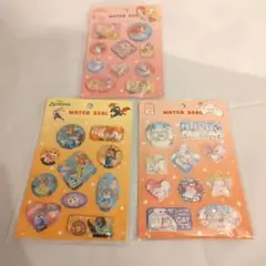 ディズニー ウォーターシール ステッカー ベイマックス プリンセス ズートピア