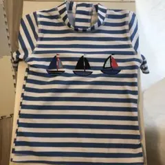 ラッシュガード 青と白のストライプ