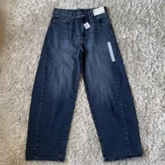 新品gu バレルレッグジーンズ+EC(丈長め)31インチ