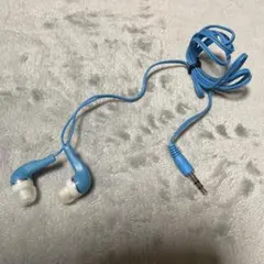 【新品未使用】青い有線イヤホン 3.5mmジャック