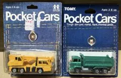 トミカ トラッククレーン 日野ダンプ 2台セット 輸出 Pocket Cars
