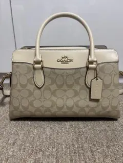 【新品・現行品】コーチ ダーシー キャリーオール シグネチャー ハンドバッグ