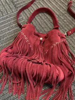 SANDRO レザー 2way ミニボストン ショルダー バッグ イタリア製のサムネイル