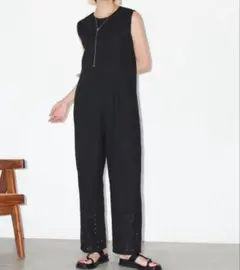 Auntie Rosa Holiday 幾何レースオールインワン