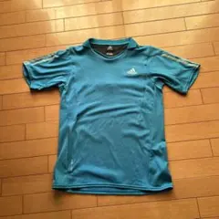 adidas CLIMACOOL 青 Tシャツ　レディース