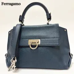 美品　フェラガモ　ソフィア　2way ハンドバッグ　ショルダーバッグ　ガンチーニ