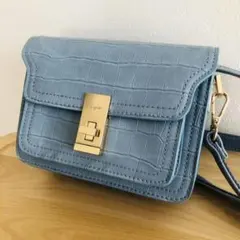 【新品】ungrid クロコ風型押しミニショルダーバッグ