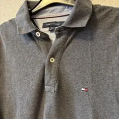TOMMY HILFIGER グレー 半袖ポロシャツ