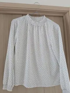 【最終値下】GLACIER　ブラウス　Mサイズ　ドット柄　春