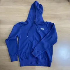 VANS フード付きパーカー 青