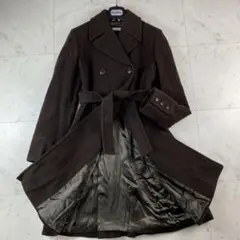 マックスマーラ　MAX&Co. ベルテッドコート　ロング丈　ブラウン