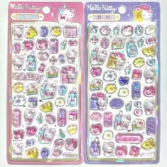【日本未発売】サンリオ ハローキティ SWEET 3Dシール 2枚セット