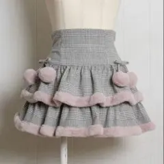 pium ピウム ハイウエストファーショートパンツ ショーパン ファー