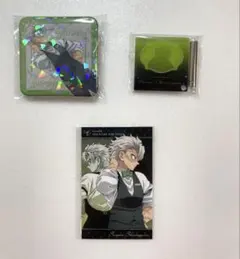 鬼滅の刃　モクテル　グリッター缶バッジ　フォトカード　ミニアクリルパネル　実弥