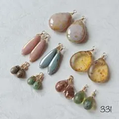 331チェコビーズ　ピカソ　アソート　ドロップ　ダガー