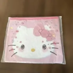 【新品　未使用】　ハローキティ　一番くじ　フラットポーチ　50周年キティ