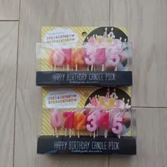 誕生日用　数字キャンドルセット