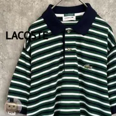 90s CHEMISE LACOSTE 好配色 ボーダー Tシャツ グリーン - メルカリ