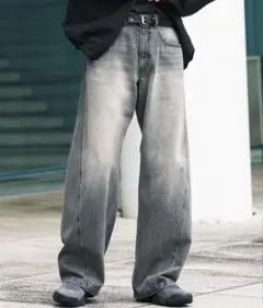 WYM LIDNM VINTAGE WASHED CURVED DENIM