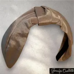 美品 Jennifer Ouellette リボンカチューシャ ベージュ