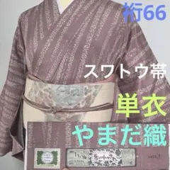 2814★4〜6月　単衣★本塩沢　やまだ織★極美品★