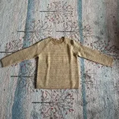 SIMPLE LIFE 長袖ニットセーター ベージュ系