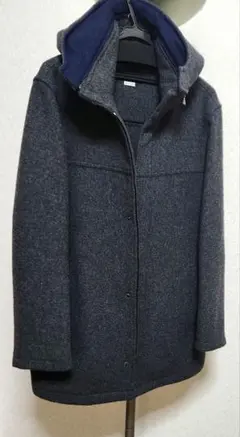 TOMORROWLAND フード取り外し可能 ハーフコートM 地厚ウール100%