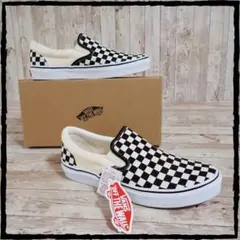 出品時 未使用 新品 バンズ Vans スリッポン チェック柄 US9 27 ㎝