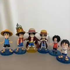 ルフィ ワンピーススペシャルverワールドコレクタブルフィギュア5体とエース1体