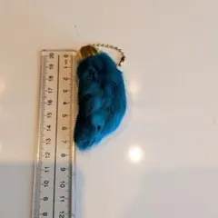 新品未使用　ラビットフットキーホルダー　エメラルドグリーン