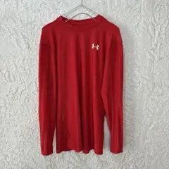 V2495 UNDER ARMOUR 長袖 アンダーシャツ レッド XXL